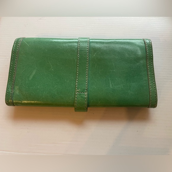 Burberry Blue Label Leather Wallet Lime Green Nova Check Lined Japan Luxury - Picture 7 of 17